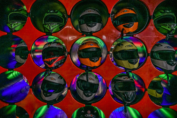 Cascos seguros Karting Rivas